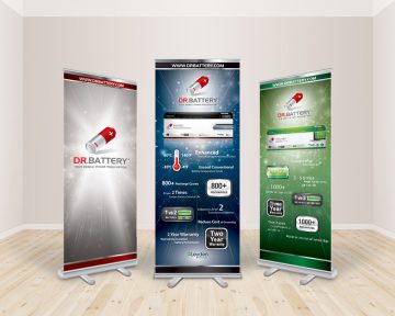 Battery Company Roll Up Banner Design and Printing