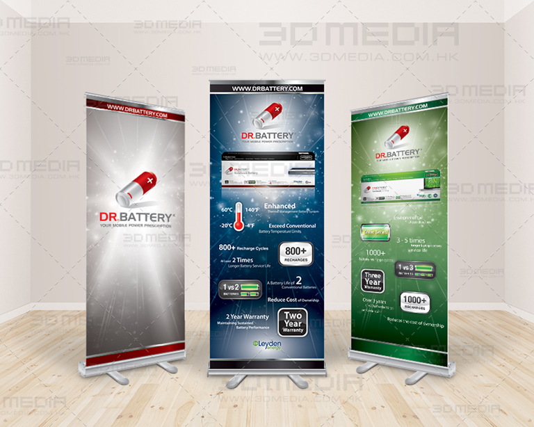 Battery Company Roll Up Banner Design and Printing