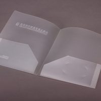 Transparent PP Plastic folder Design and Printing