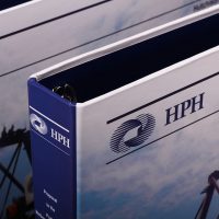 貨櫃公司的紙活頁文件夾印刷及設計 Port Company Paper Ring Binder Design and Printing