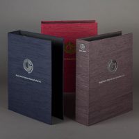 鈕扣公司的布活頁文件夾印刷及設計 Button Company Fabric Ring Binder Design and Printing