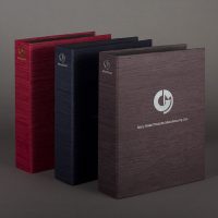 鈕扣公司的布活頁文件夾印刷及設計 Button Company Fabric Ring Binder Design and Printing