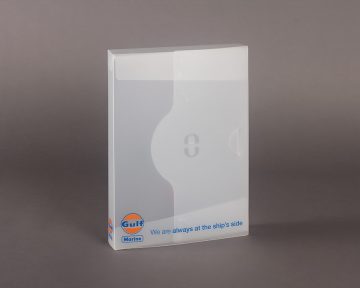 油公司的PP塑膠文件盒印刷及設計 Oil Company PP Plastic Box File Design and Printing